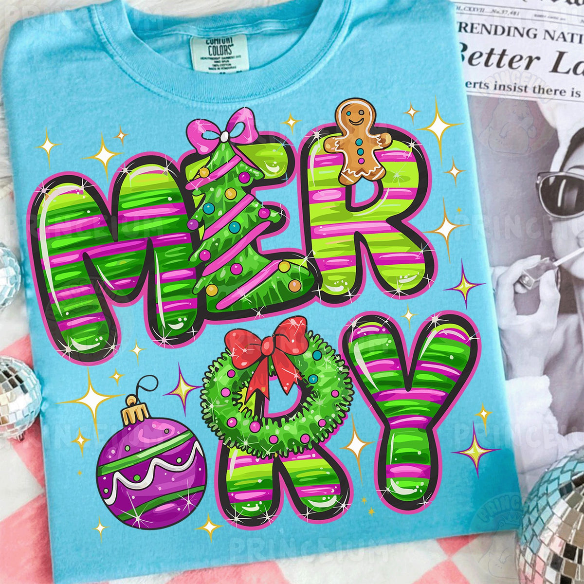 Candy Stripe Merry Christmas