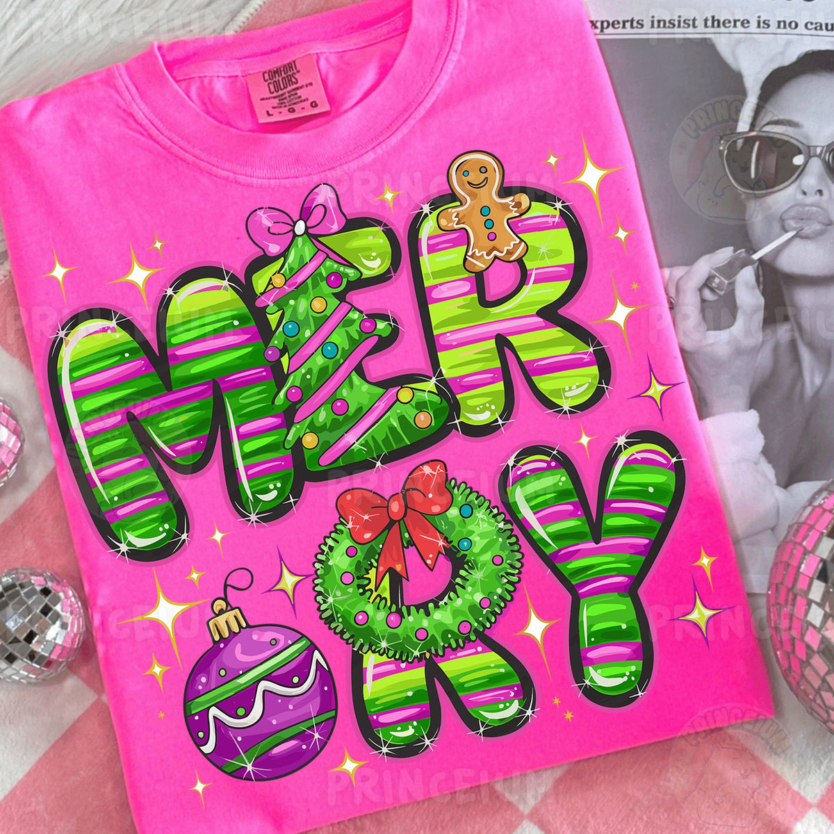 Candy Stripe Merry Christmas