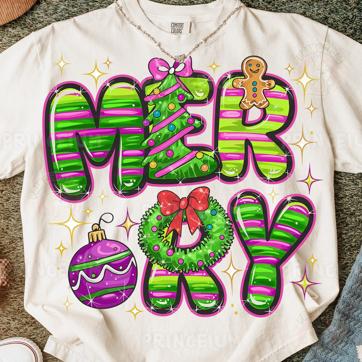 Candy Stripe Merry Christmas
