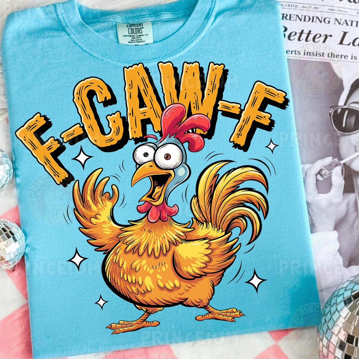 Startled Chicken F-Caw-F