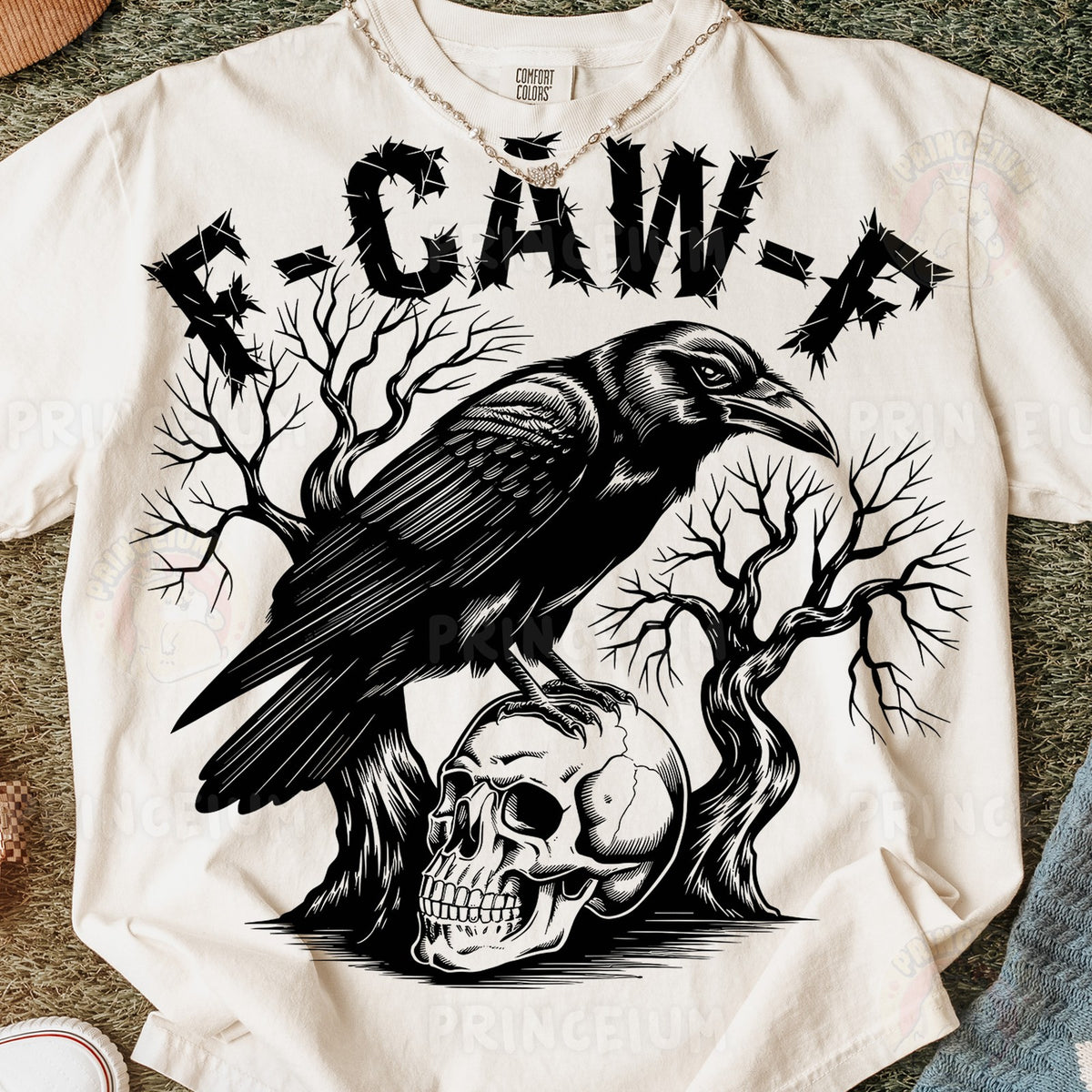 F-Caw-F Raven and Skull