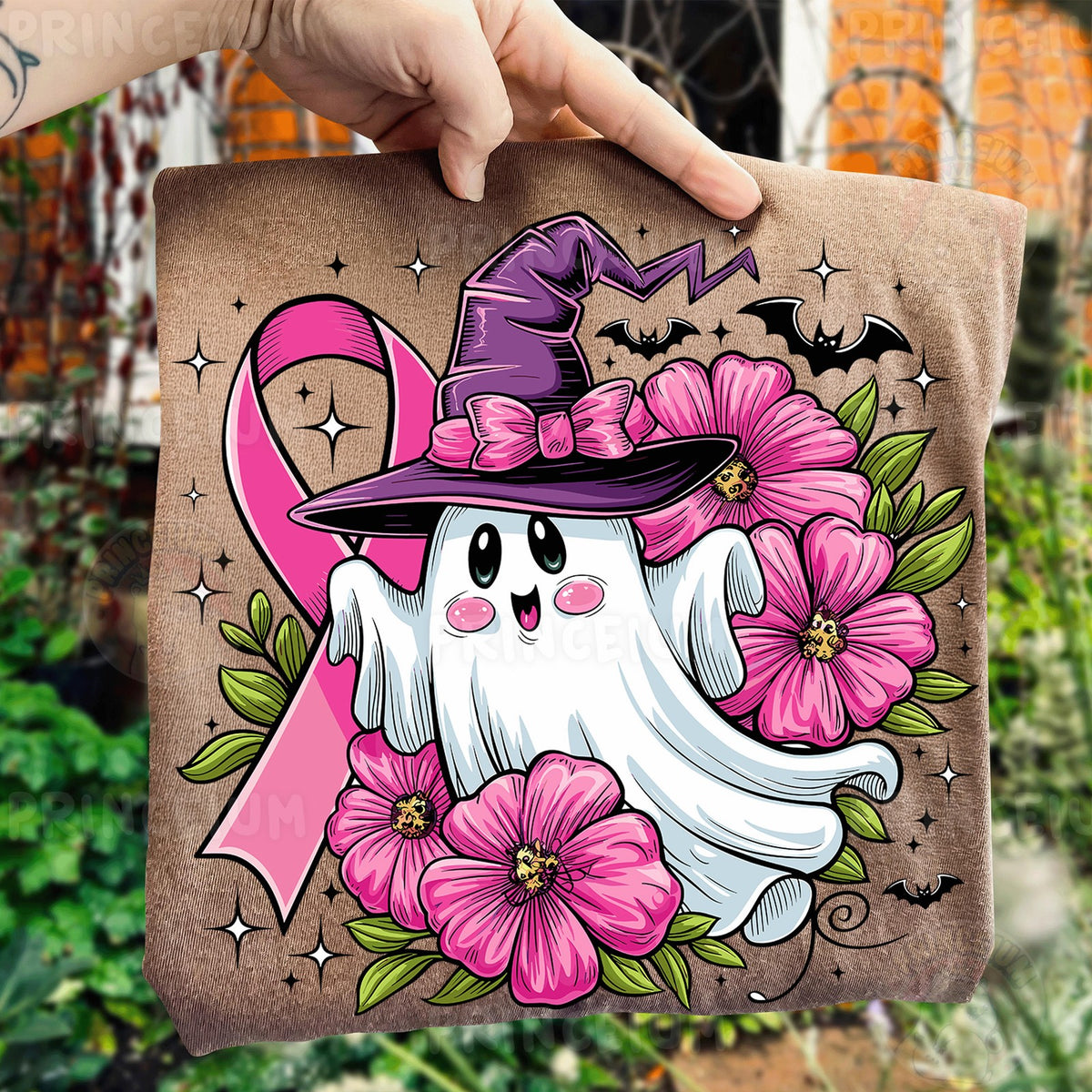 Pink Ribbon Witch Ghost