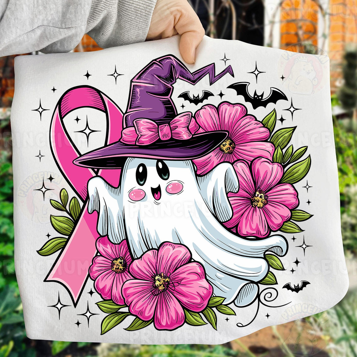 Pink Ribbon Witch Ghost