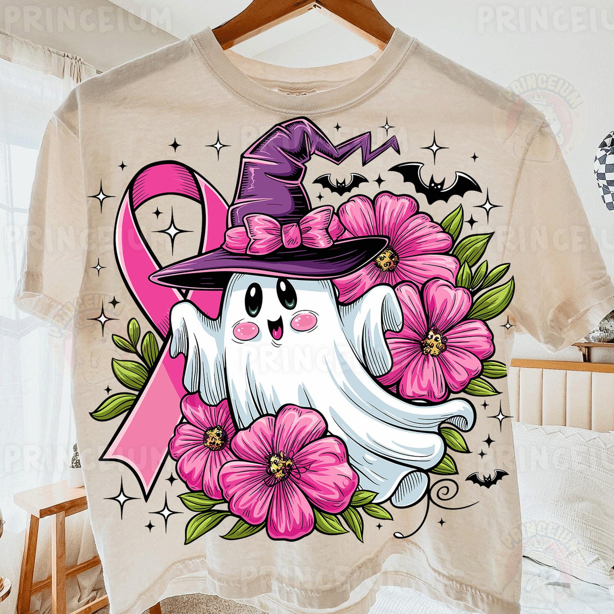 Pink Ribbon Witch Ghost
