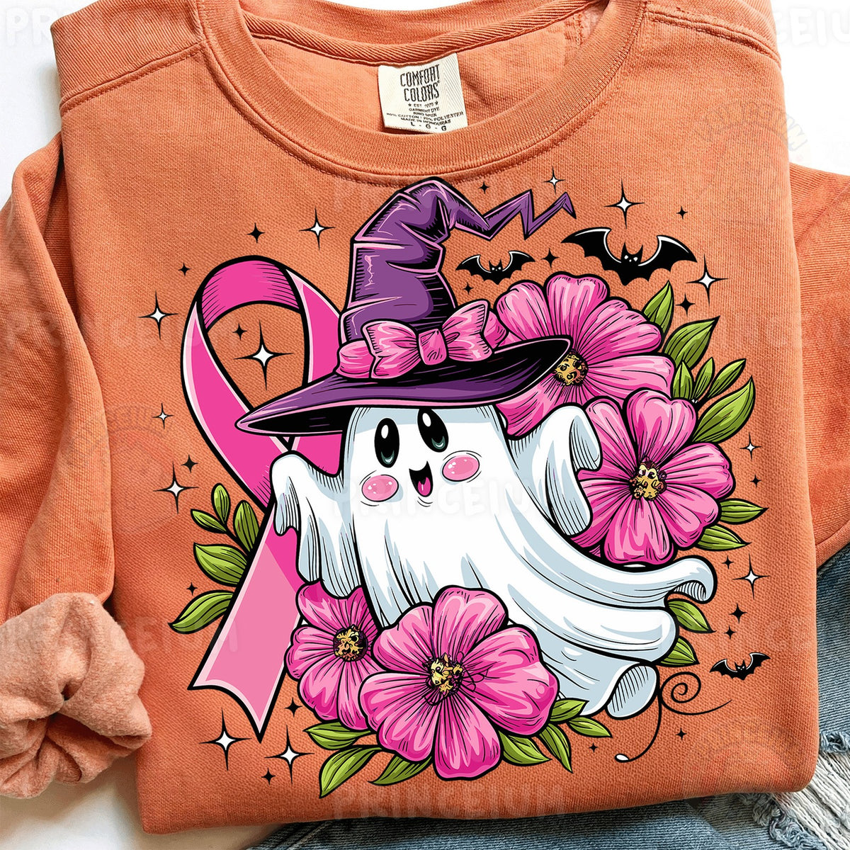 Pink Ribbon Witch Ghost