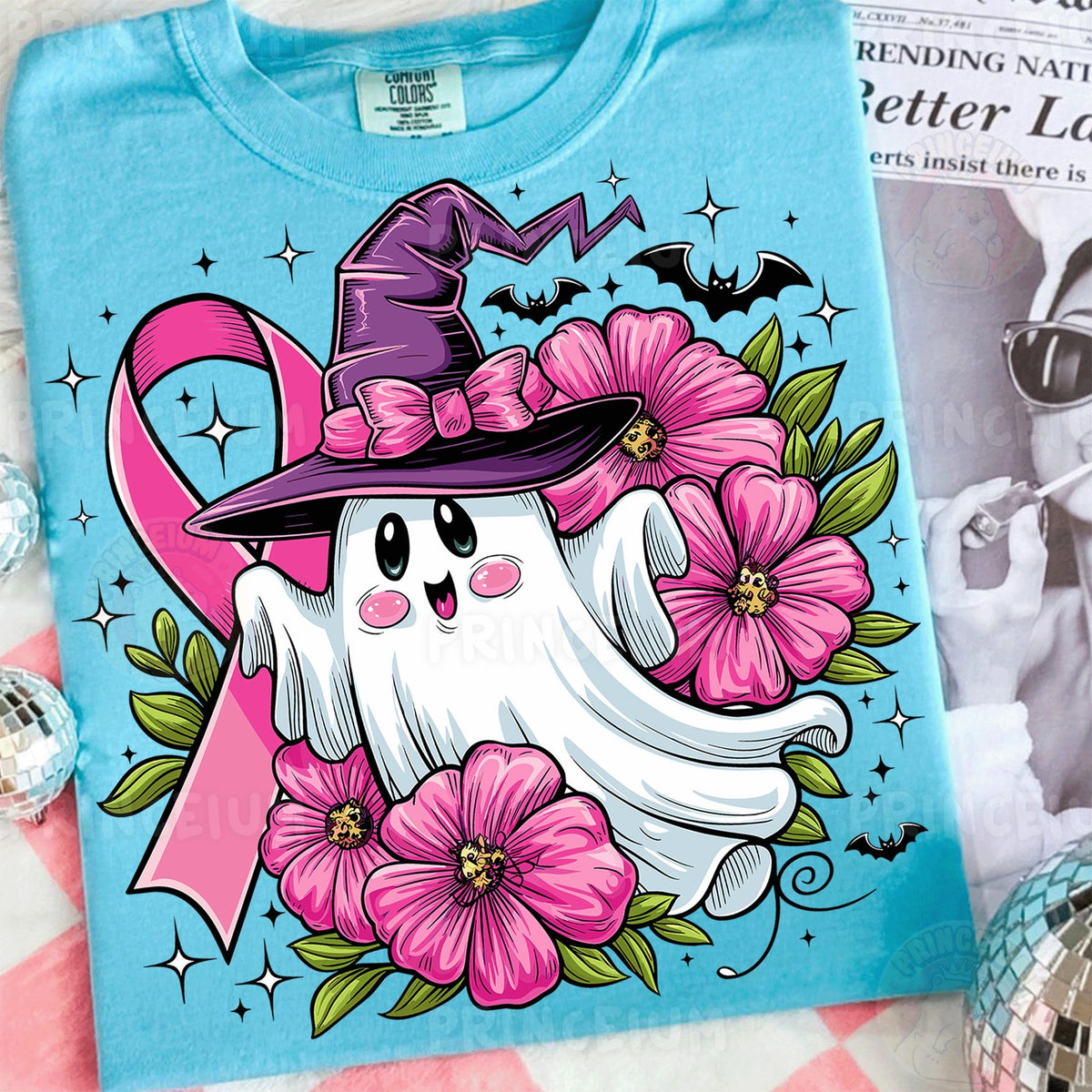 Pink Ribbon Witch Ghost