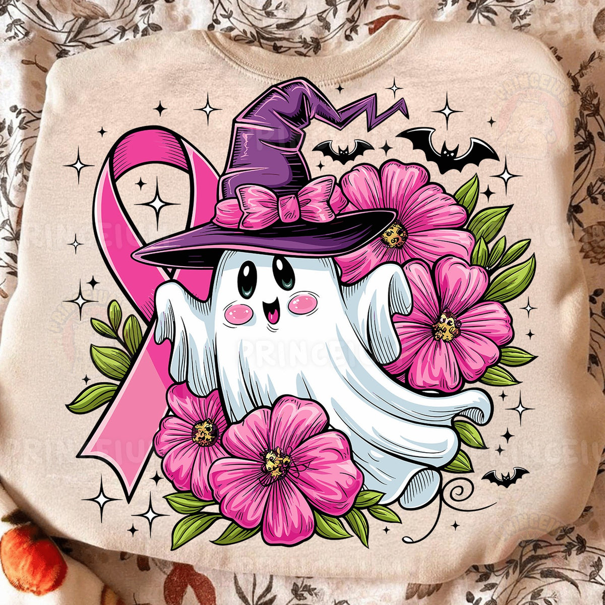 Pink Ribbon Witch Ghost