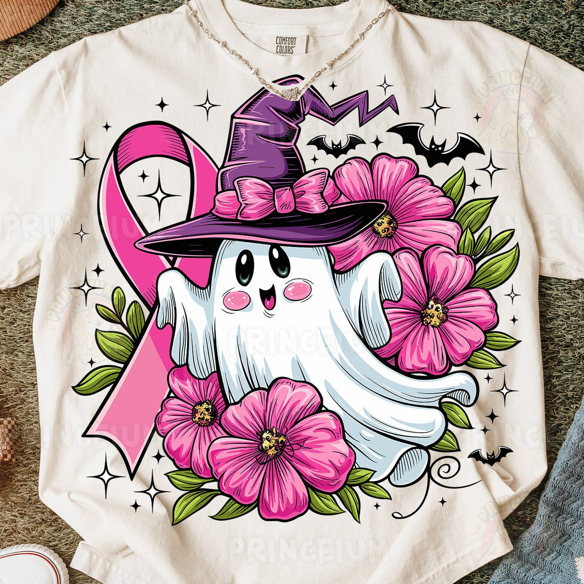 Pink Ribbon Witch Ghost
