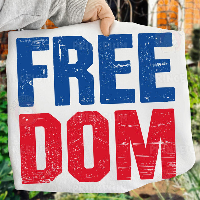 Distressed Freedom Red and Blue