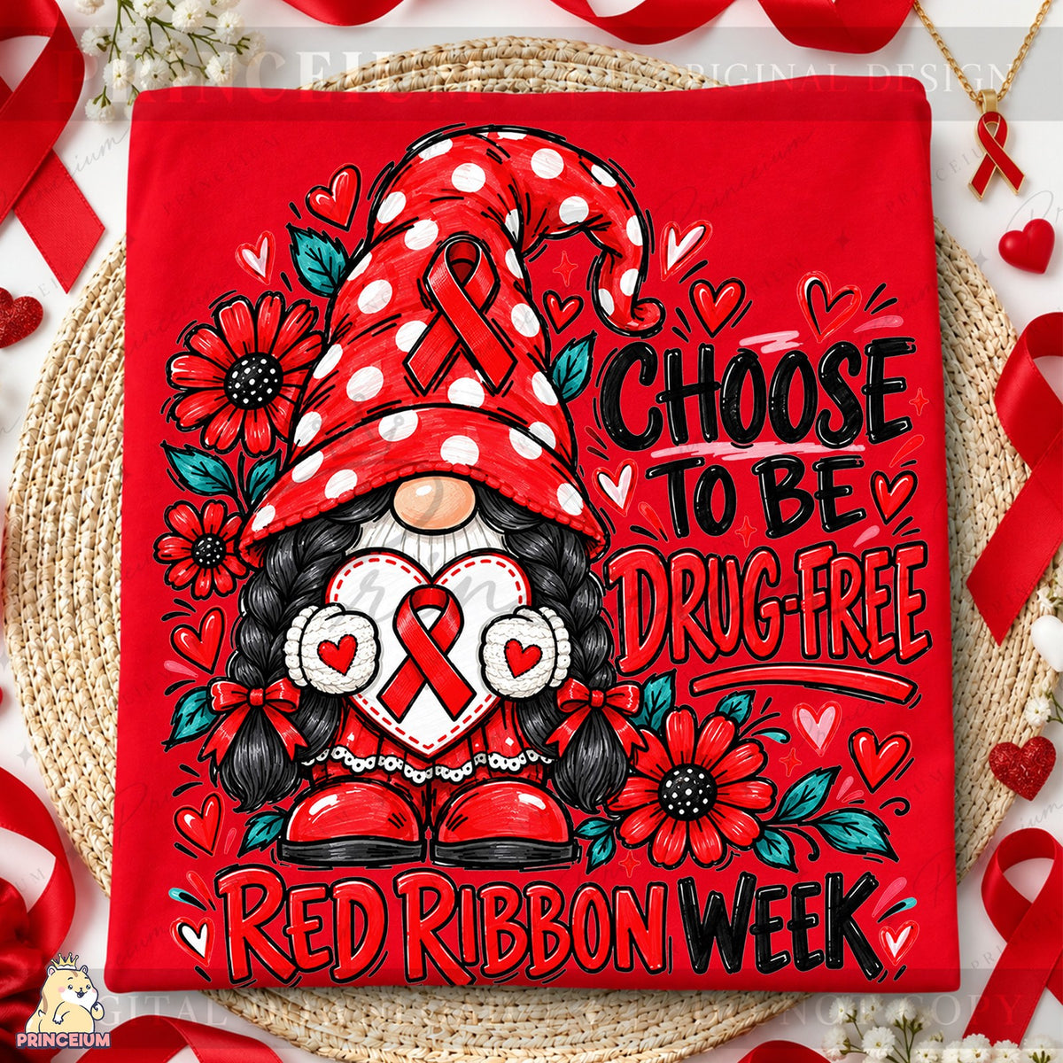 Choose To Be Drug-Free Gnome