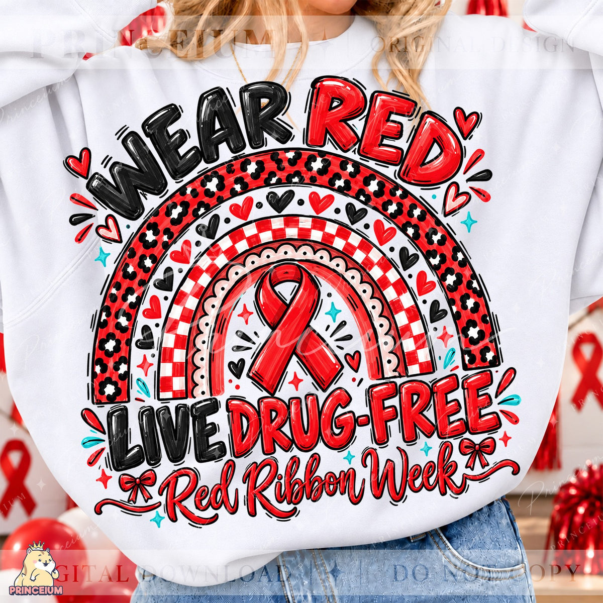 Wear Red Live Drug-Free Rainbow
