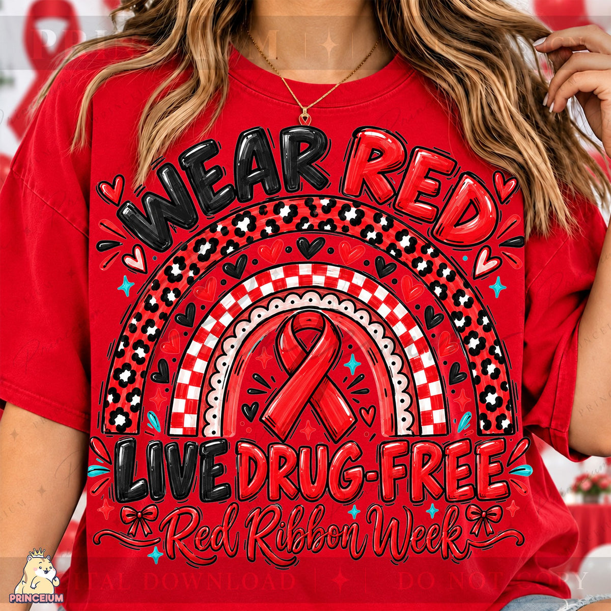 Wear Red Live Drug-Free Rainbow