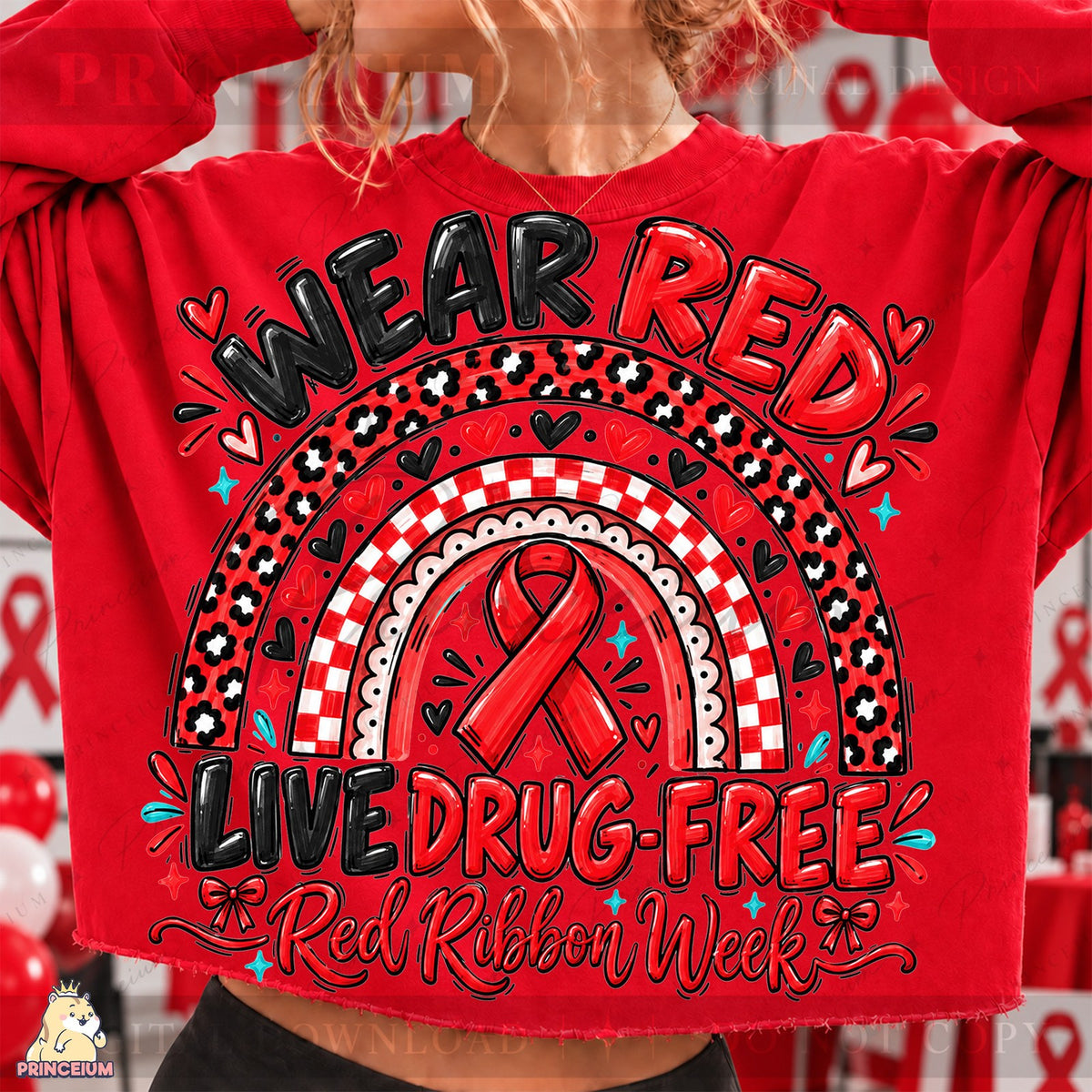 Wear Red Live Drug-Free Rainbow
