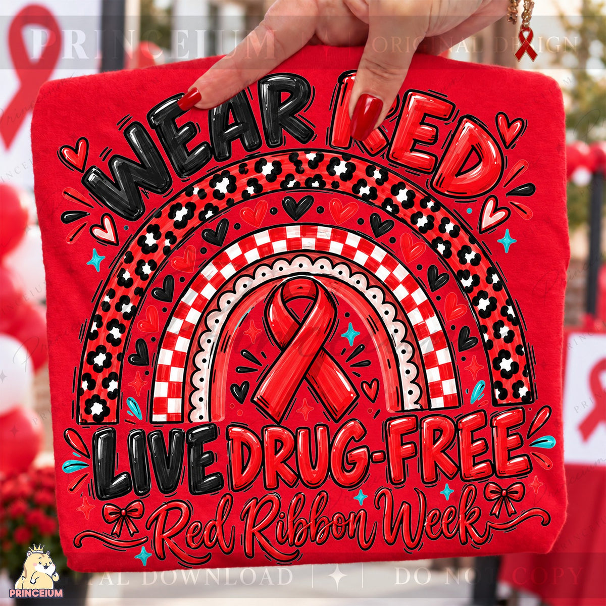 Wear Red Live Drug-Free Rainbow