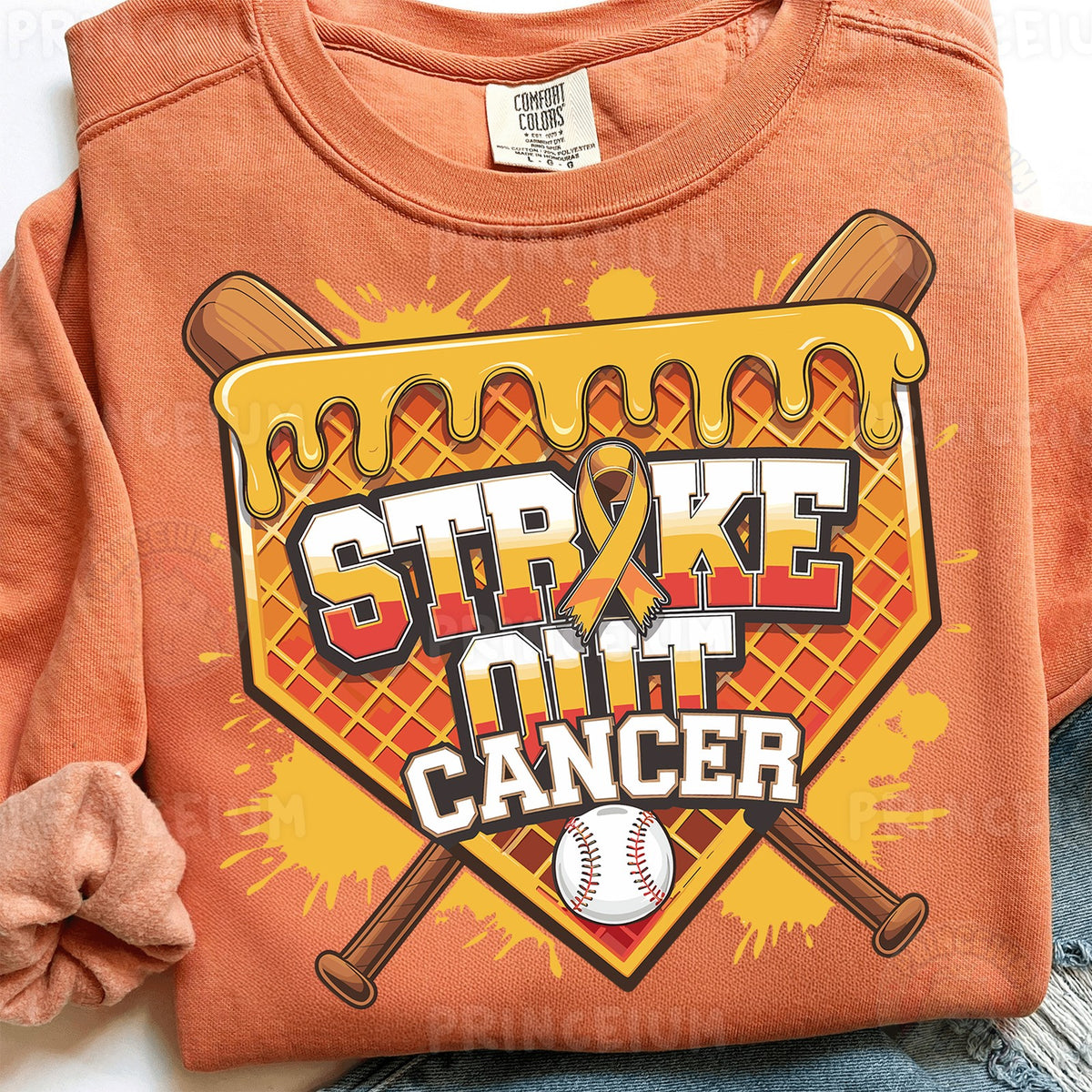 Strike Out Cancer Baseball