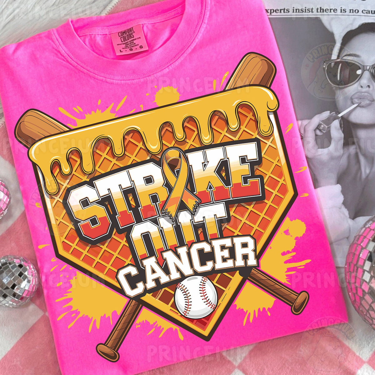 Strike Out Cancer Baseball