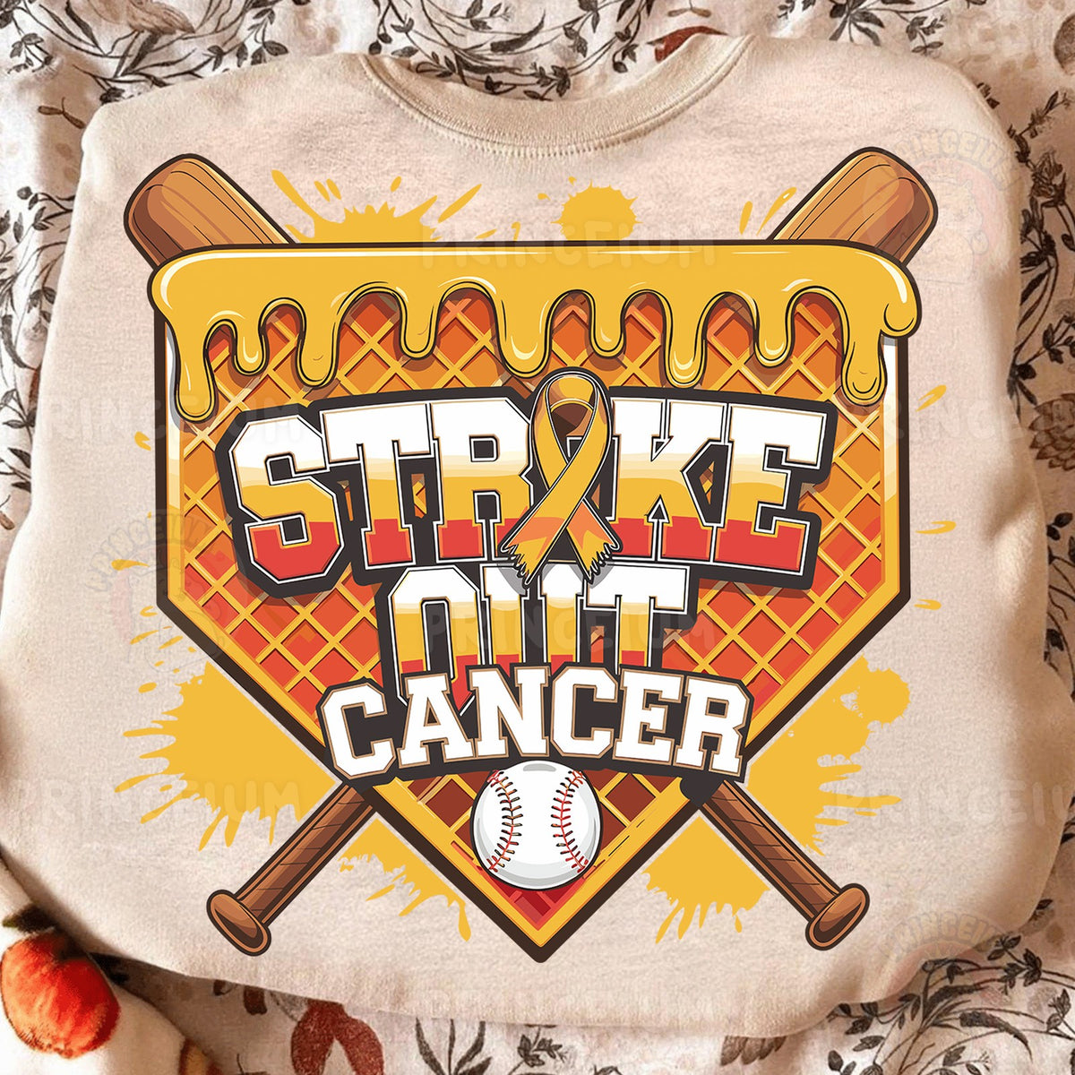 Strike Out Cancer Baseball