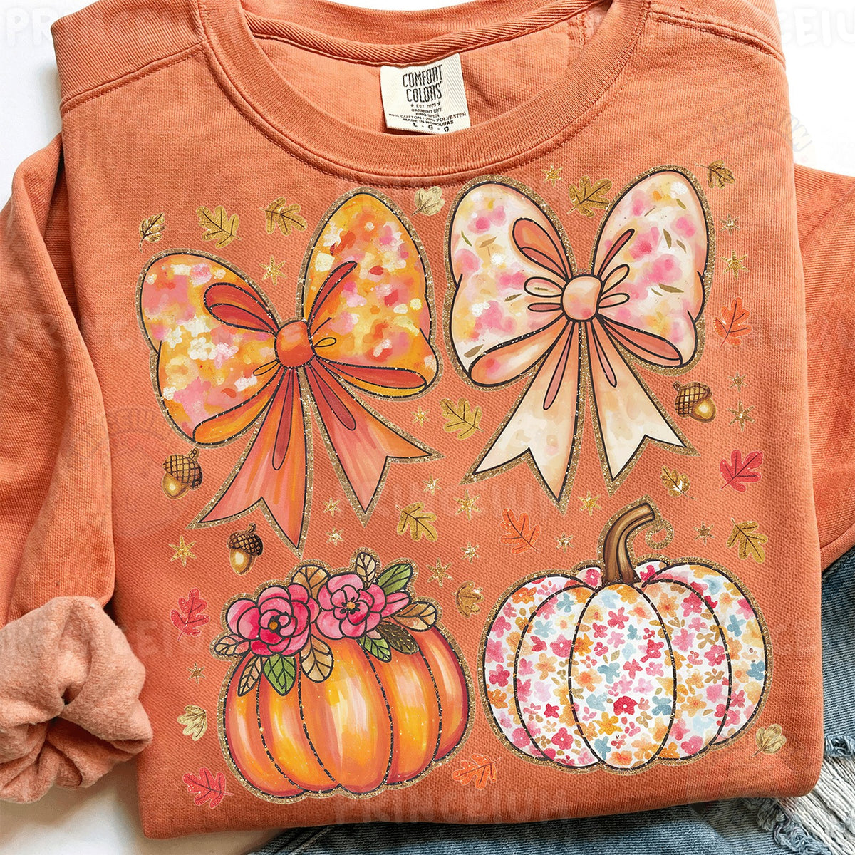 Coquette Fall Bows & Pumpkins