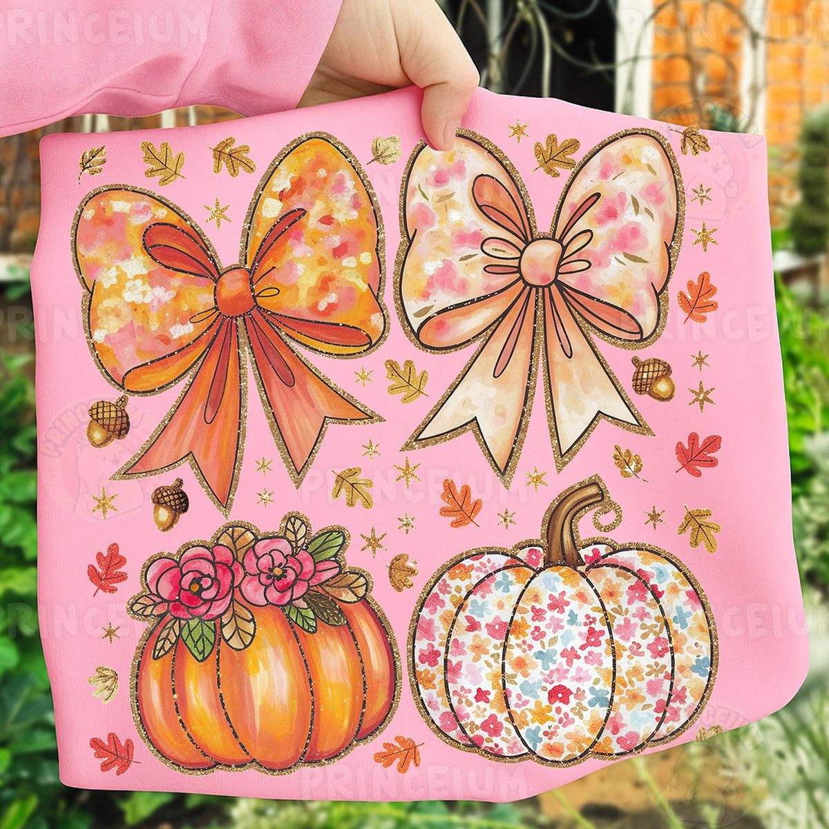Coquette Fall Bows & Pumpkins