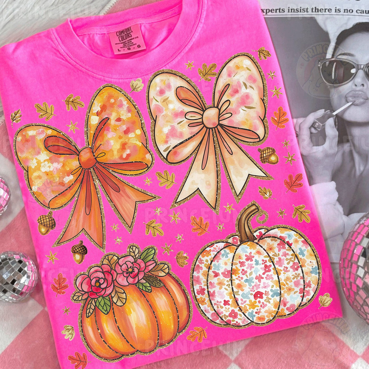 Coquette Fall Bows & Pumpkins