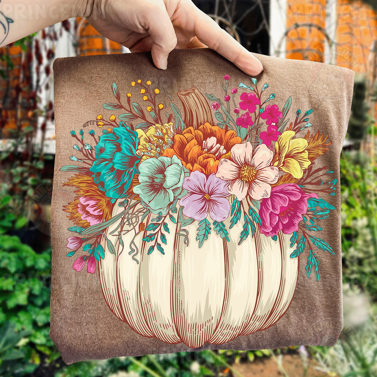 Floral Pumpkin Bouquet