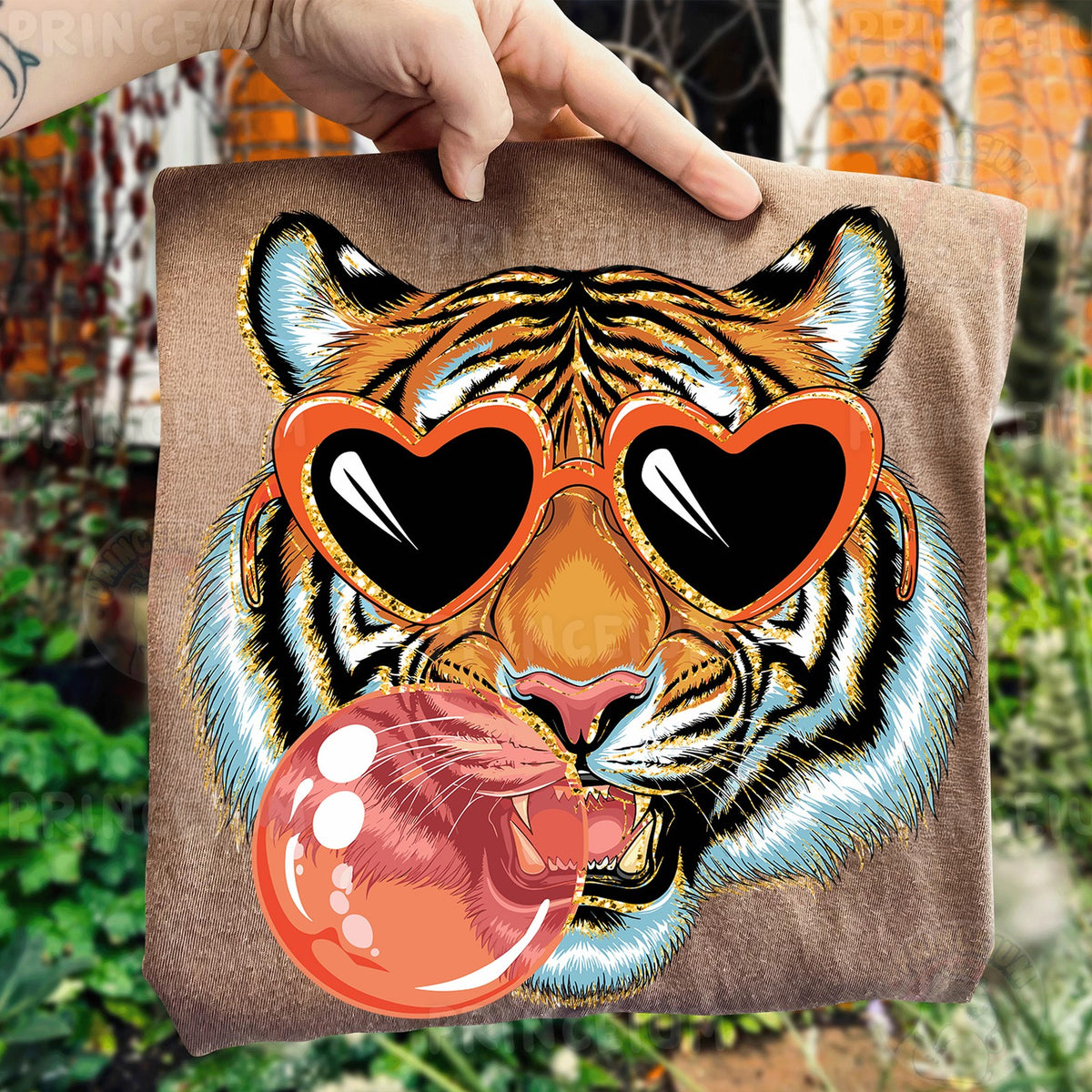 Bubblegum Tiger Heart Sunglasses
