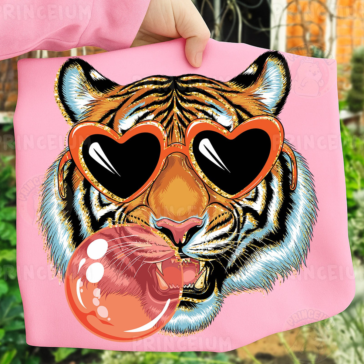 Bubblegum Tiger Heart Sunglasses