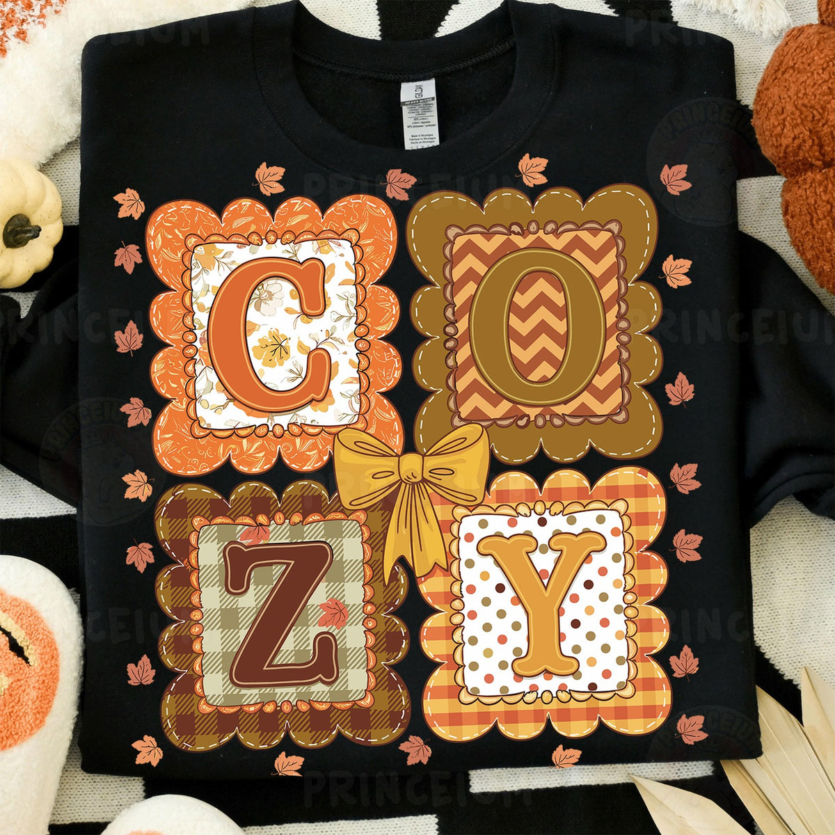 Cozy Fall Patchwork Letters