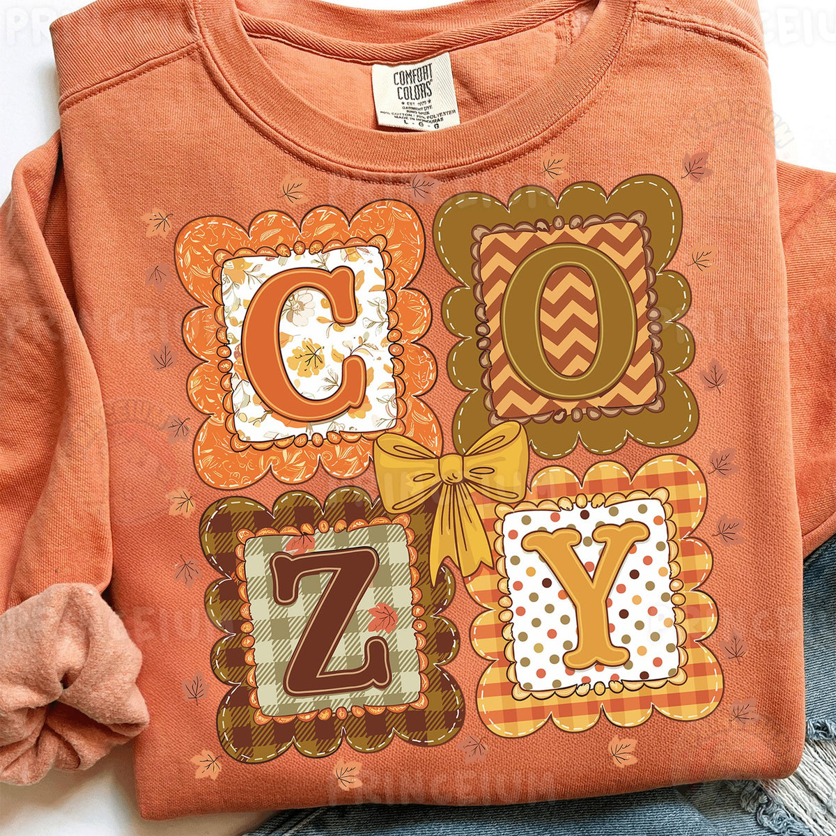 Cozy Fall Patchwork Letters