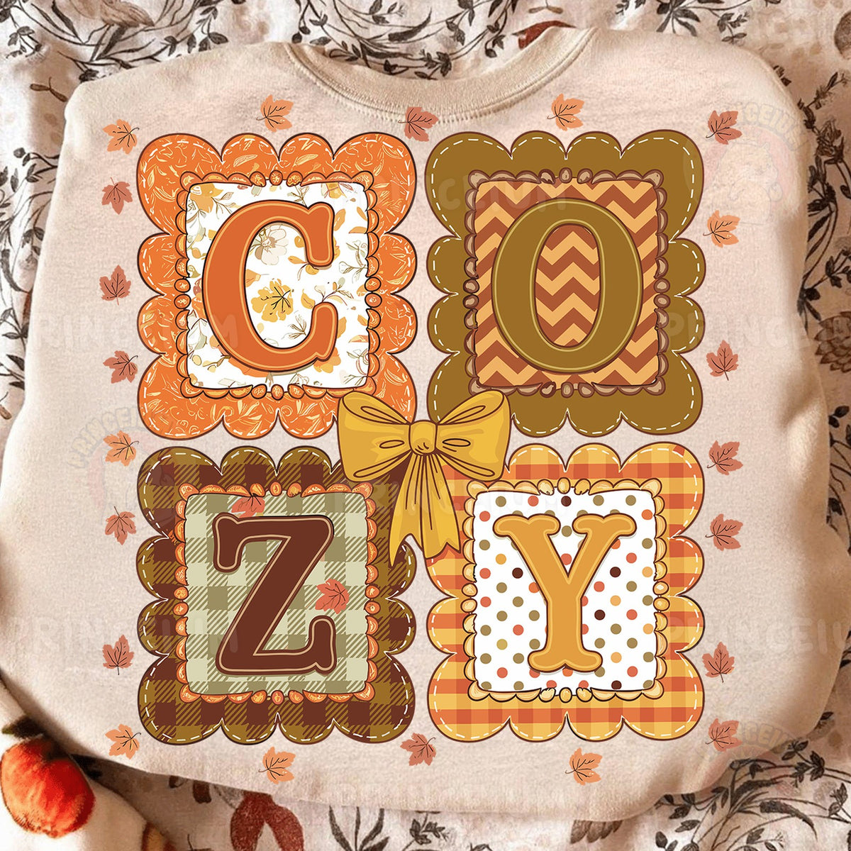 Cozy Fall Patchwork Letters