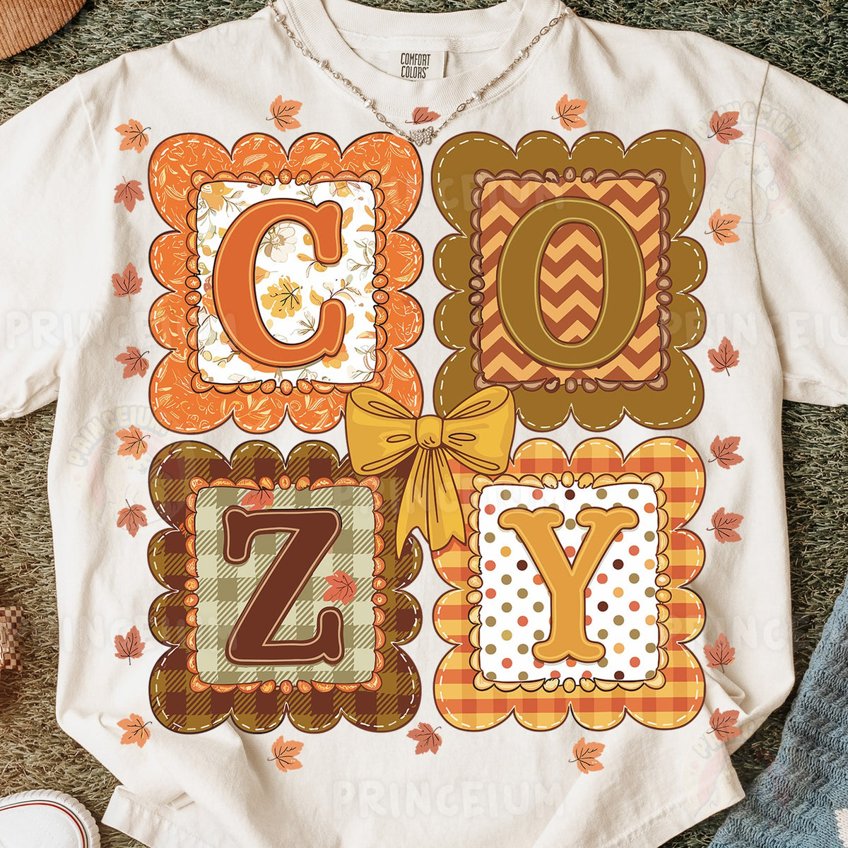 Cozy Fall Patchwork Letters