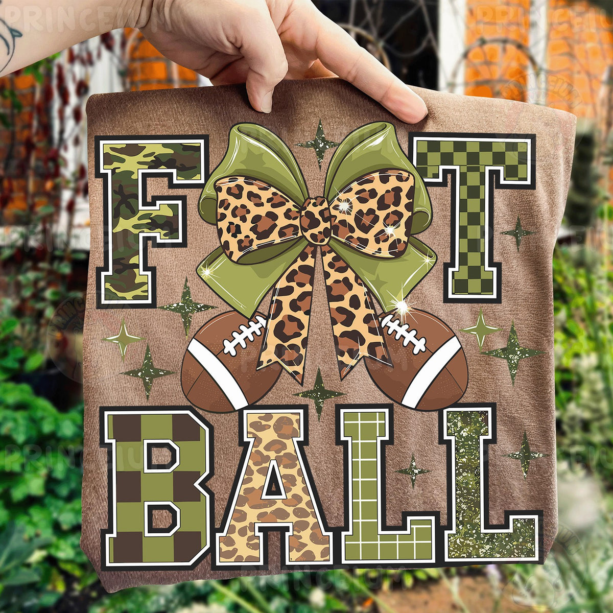 Football Bow Camo & Leopard