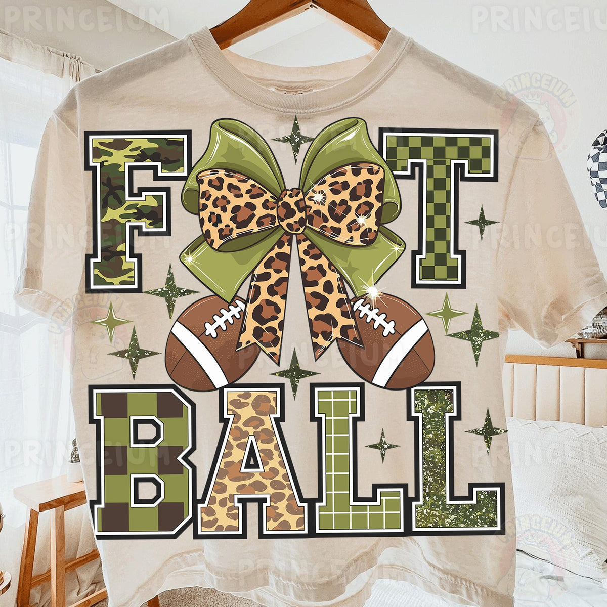 Football Bow Camo & Leopard