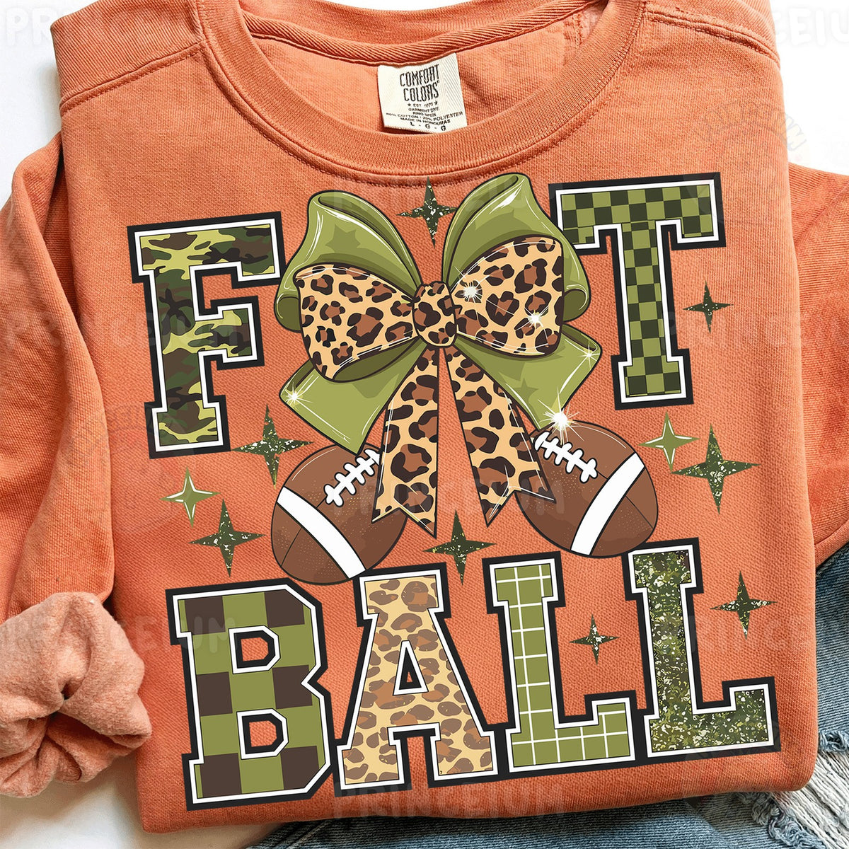 Football Bow Camo & Leopard