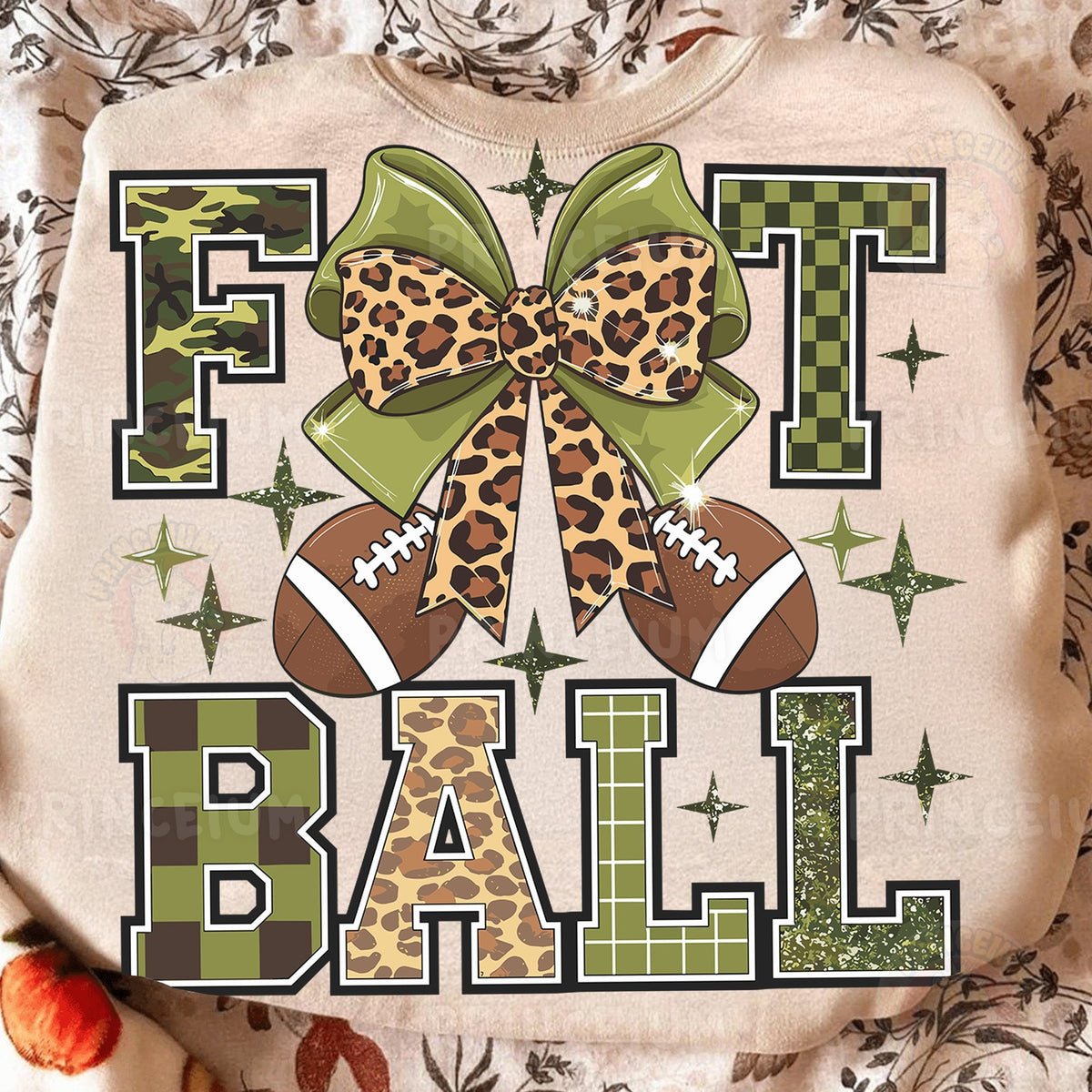 Football Bow Camo & Leopard