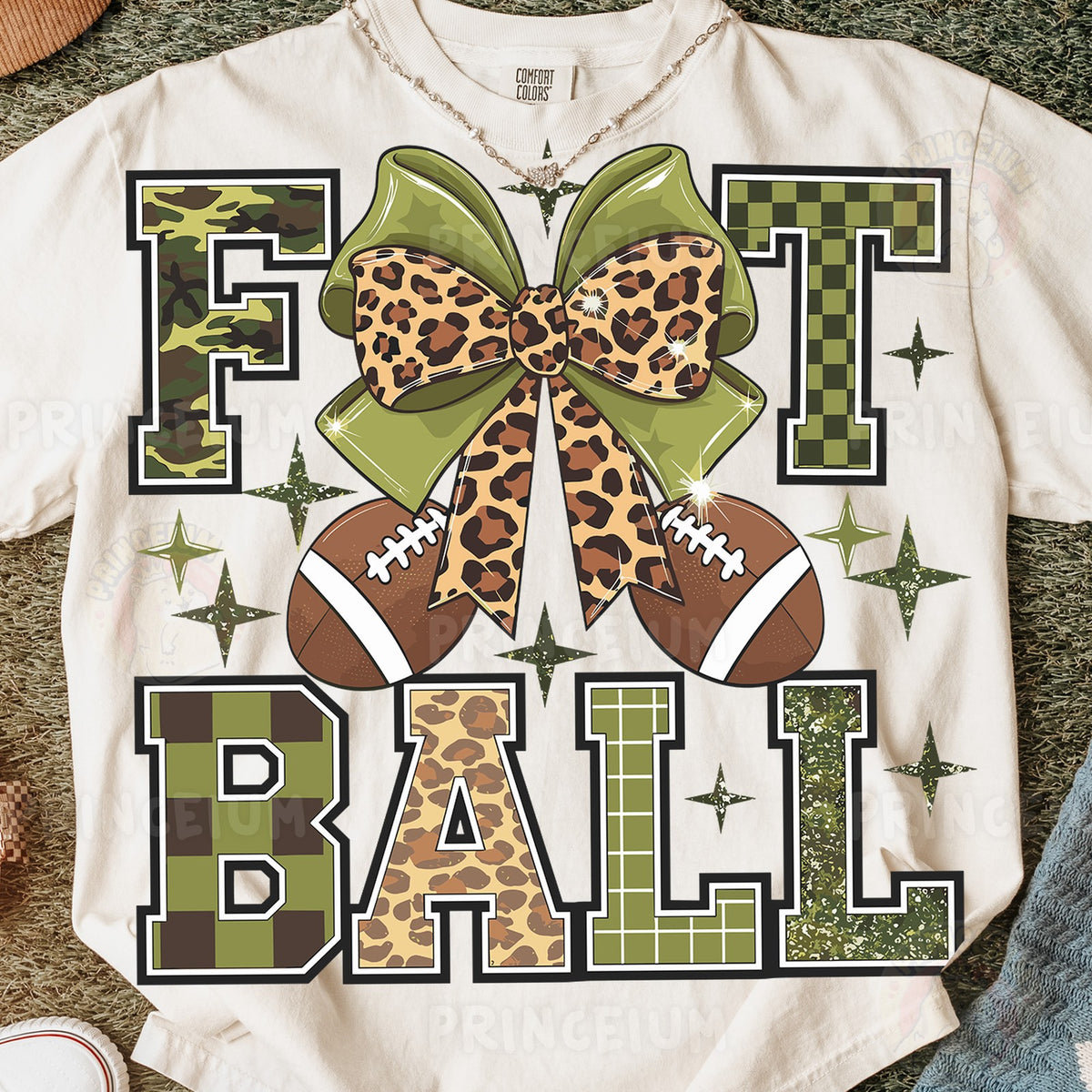 Football Bow Camo & Leopard