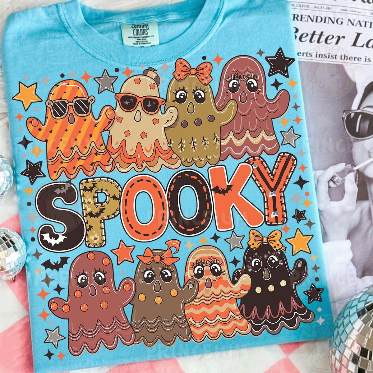 Spooky Retro Ghost Squad