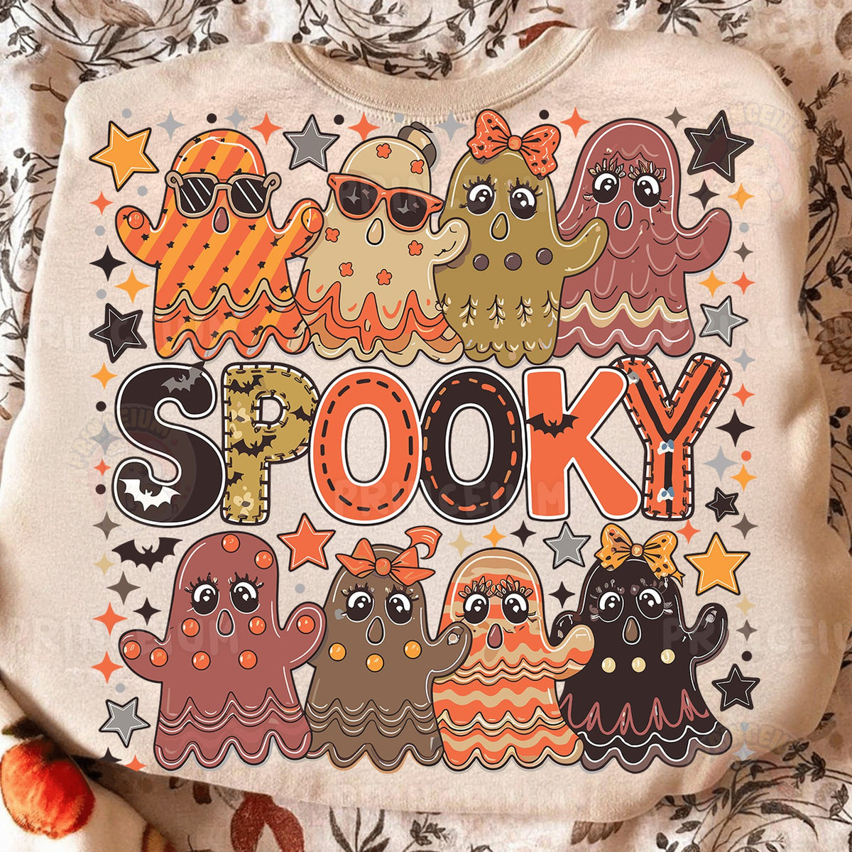 Spooky Retro Ghost Squad