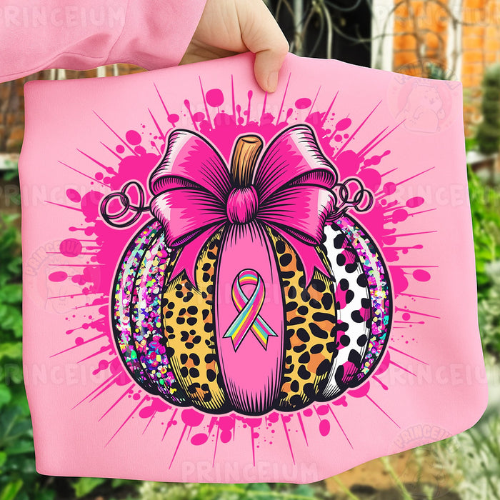 Pink Pumpkin Awareness Ribbon