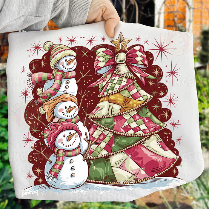 Snowman Stack & Patchwork Tree