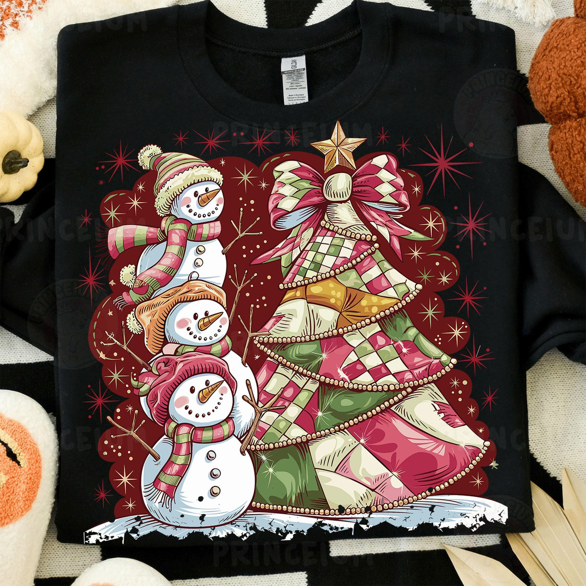Snowman Stack & Patchwork Tree