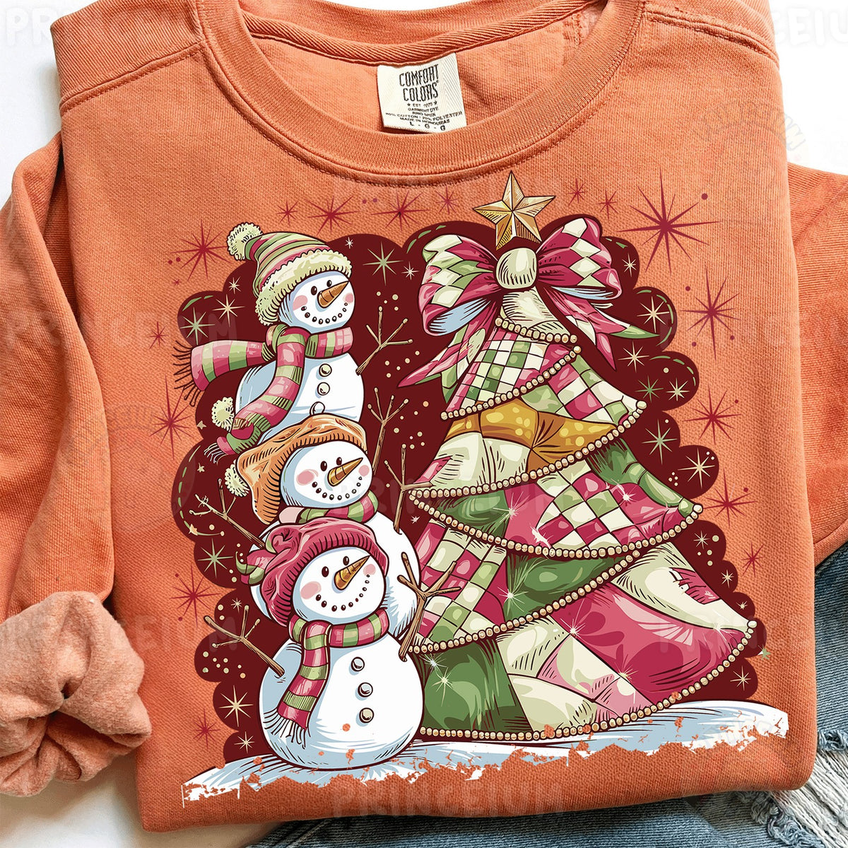 Snowman Stack & Patchwork Tree