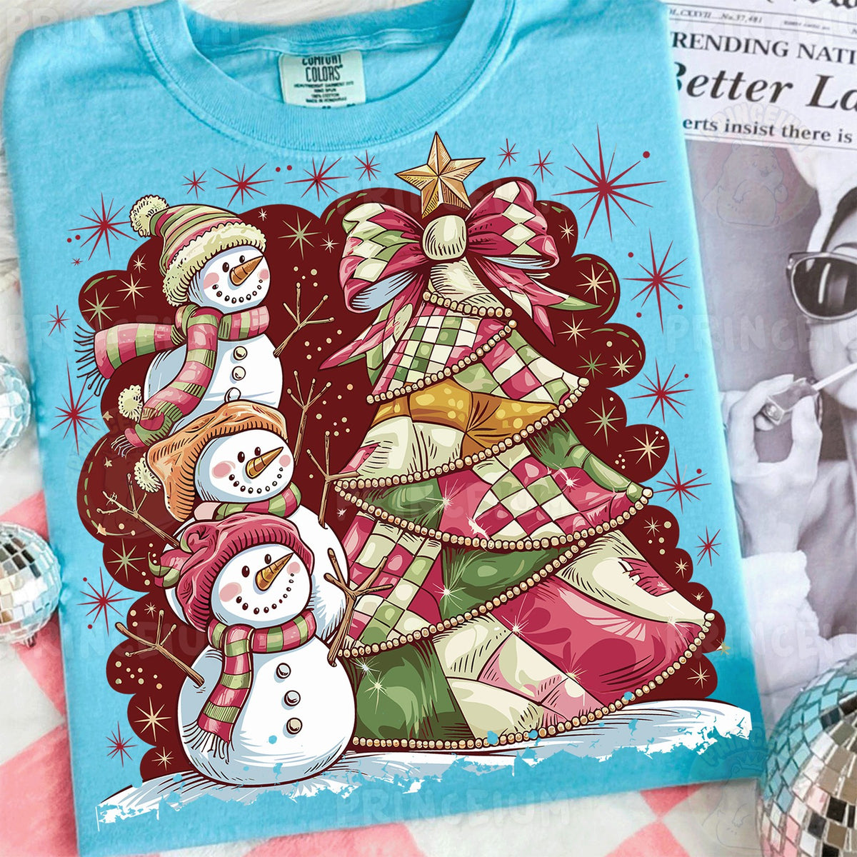 Snowman Stack & Patchwork Tree