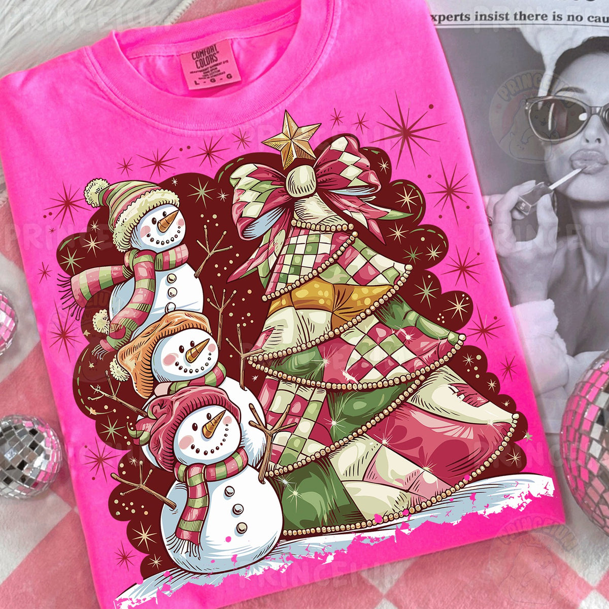 Snowman Stack & Patchwork Tree