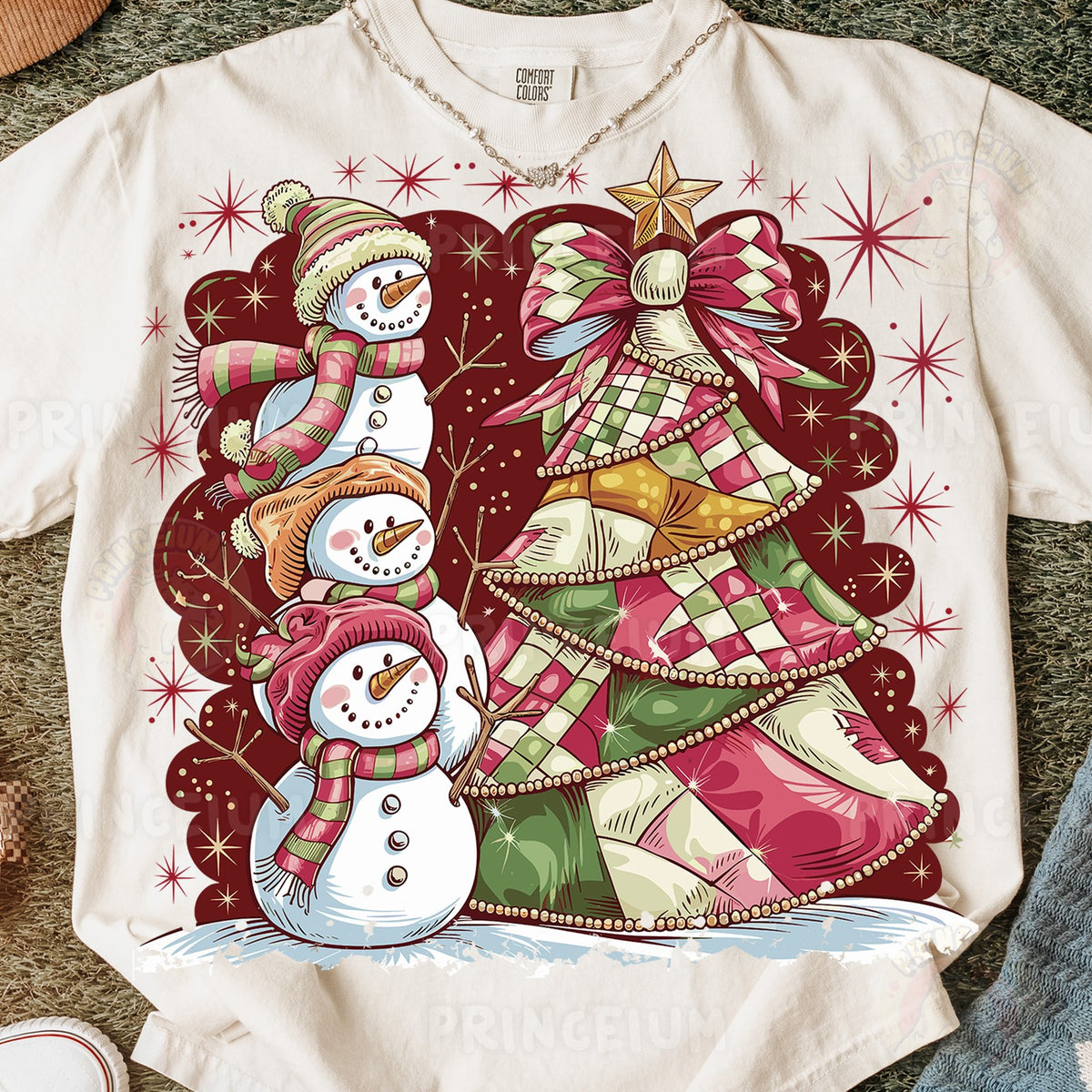 Snowman Stack & Patchwork Tree