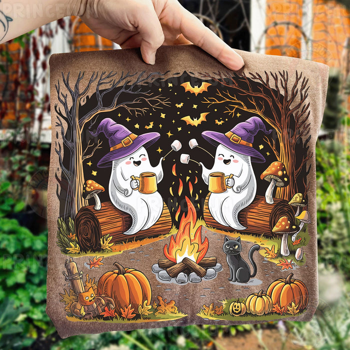 Ghost Campfire Coffee Club Front and Back