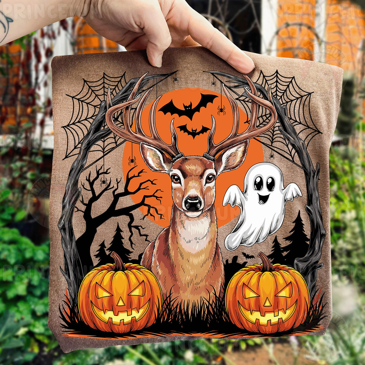 Spooky Deer & Ghost Halloween