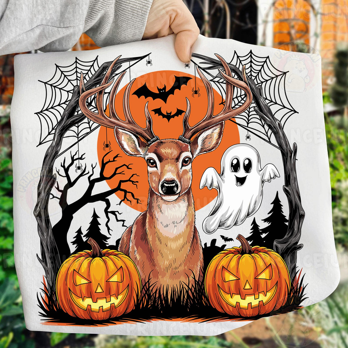 Spooky Deer & Ghost Halloween