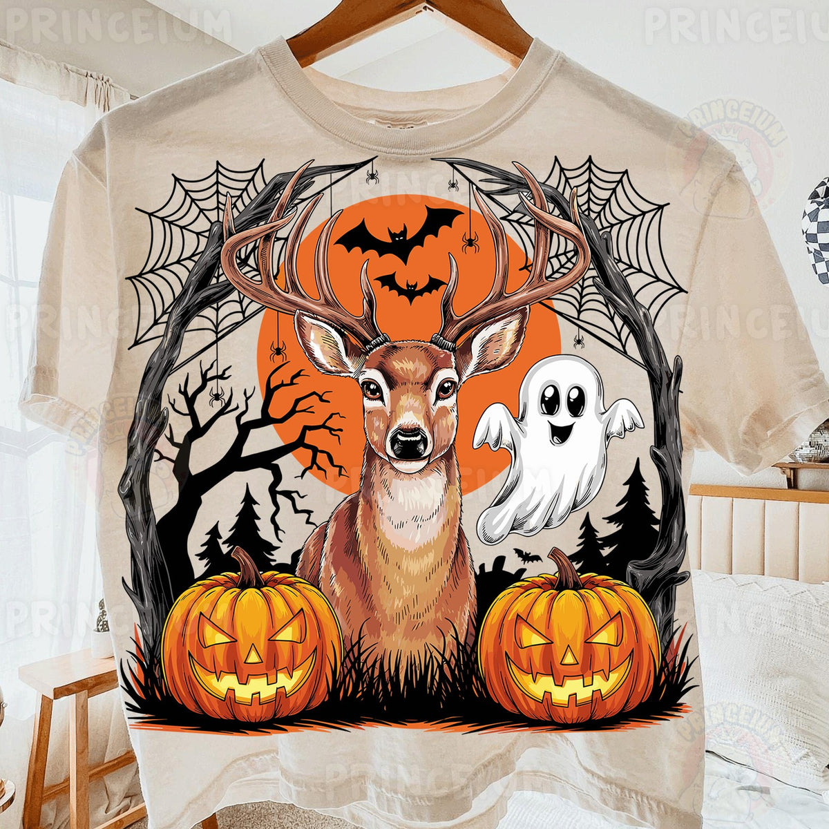 Spooky Deer & Ghost Halloween