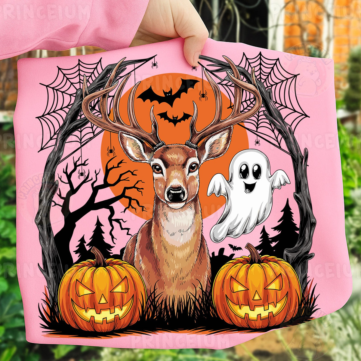 Spooky Deer & Ghost Halloween